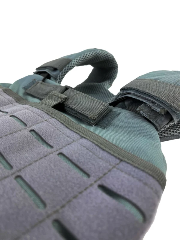 Gewichtsvest grijs closeup