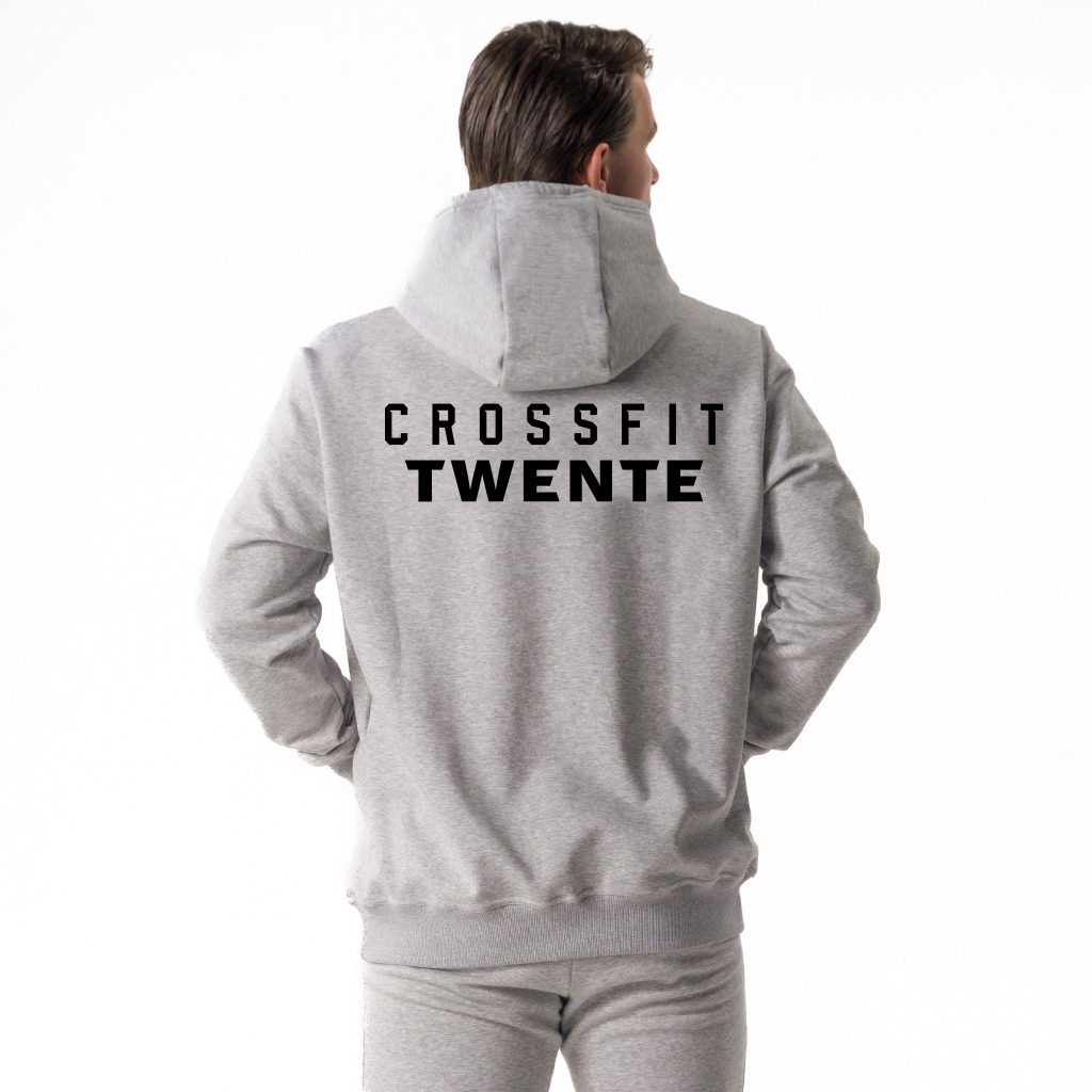 3028 - Brent Men's Casual Hoodie Light Grey Mel.