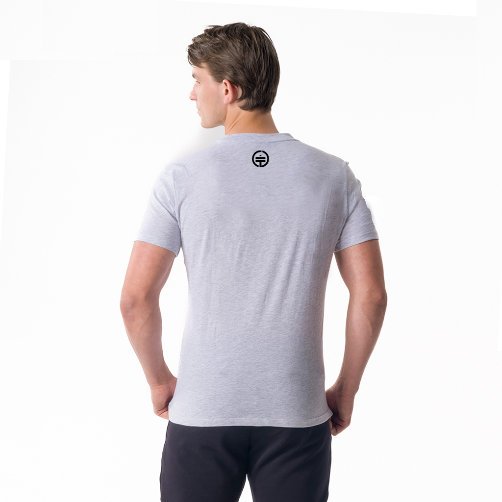 3009 - Jack Men's Short Sleeve Light Grey Mel.