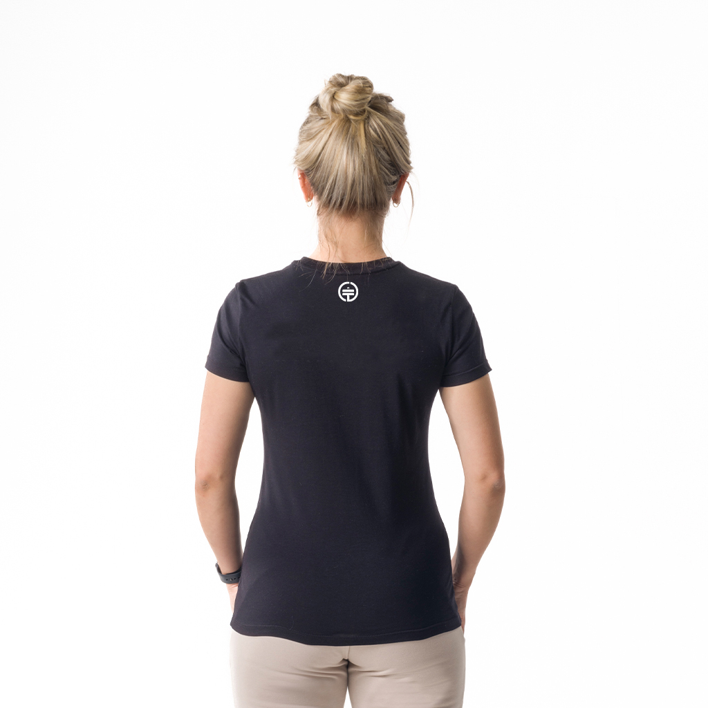 3017 - Mia Woman's Short Sleeve Black