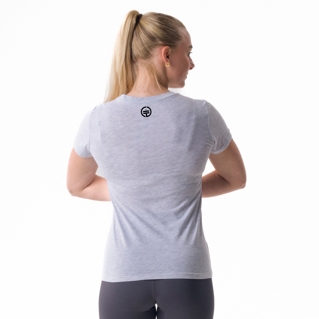 3021 - Mia Woman's Short Sleeve Light Grey Mel.