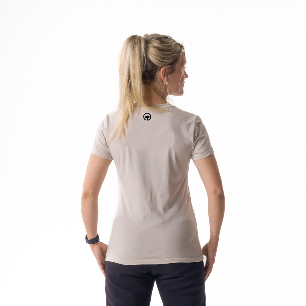 3020 - Mia Woman's Short Sleeve Sand