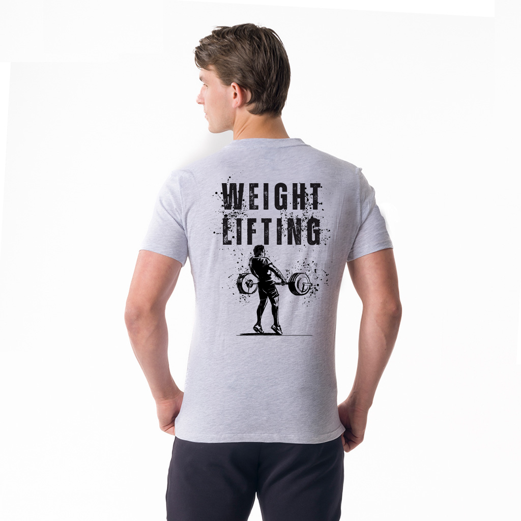 3010 - Jack Men's Short Sleeve Light Grey Mel. - Weightlifting