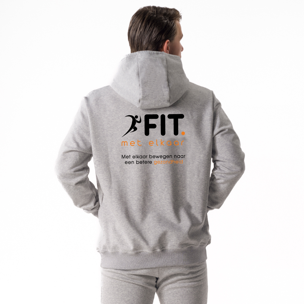 26014 - Brent Men's Casual Hoodie Light Grey Mel.