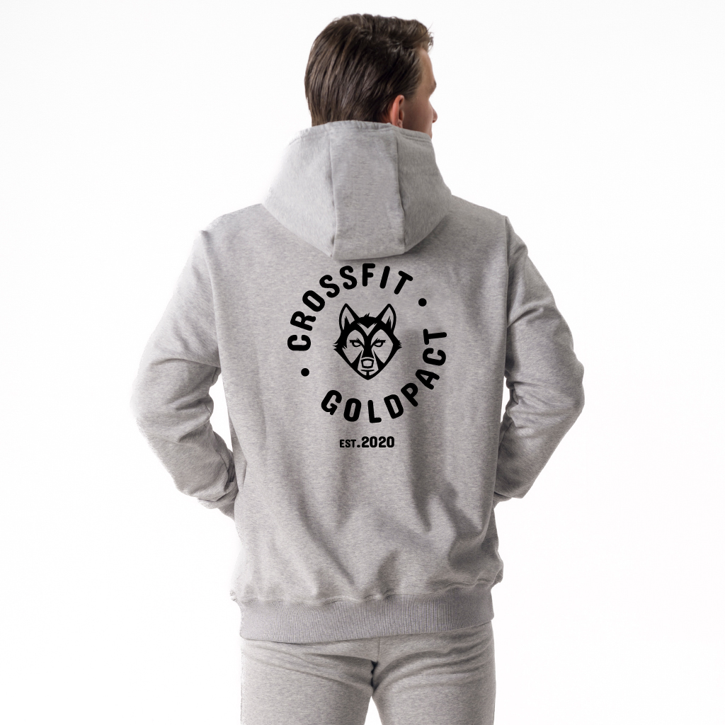 Brent Men's Casual Hoodie Light Grey Mel.