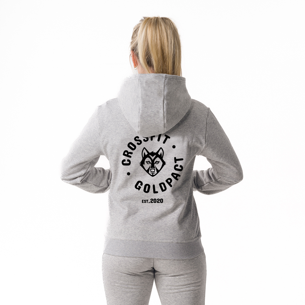 Pip Woman's Casual Hoodie  Light Grey Mel.