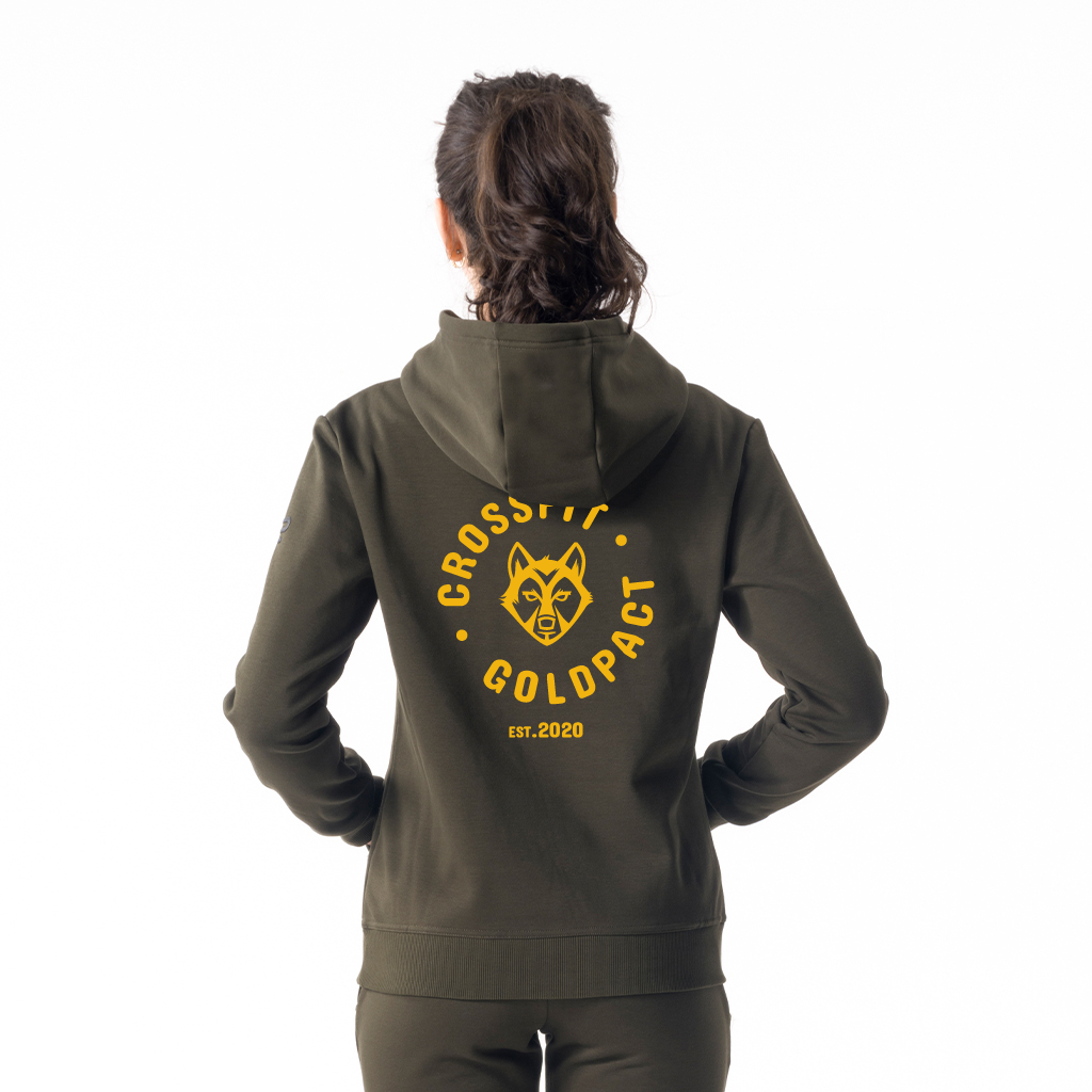 Pip Woman's Casual Hoodie  Olive Green