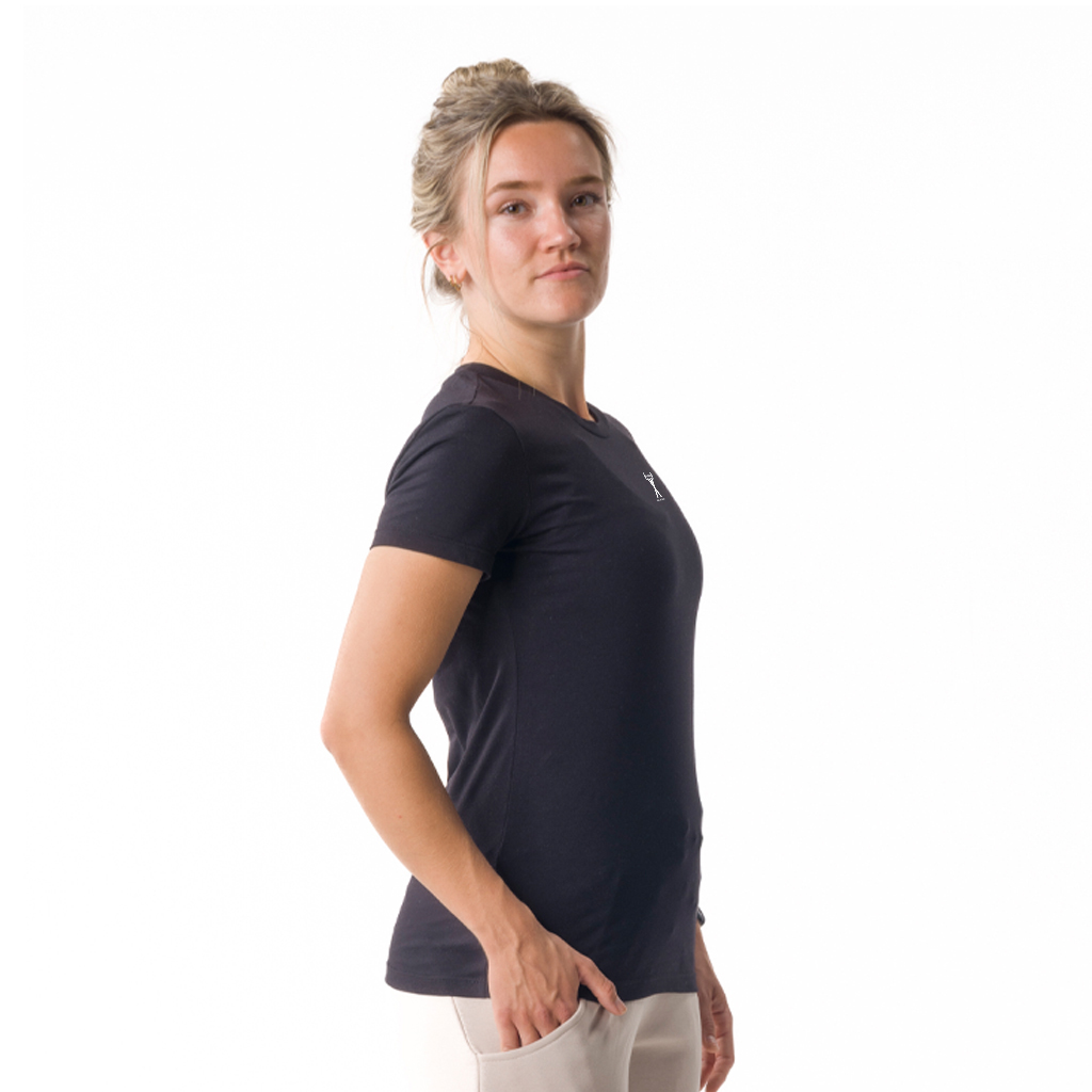 Mia Woman's Short Sleeve Black