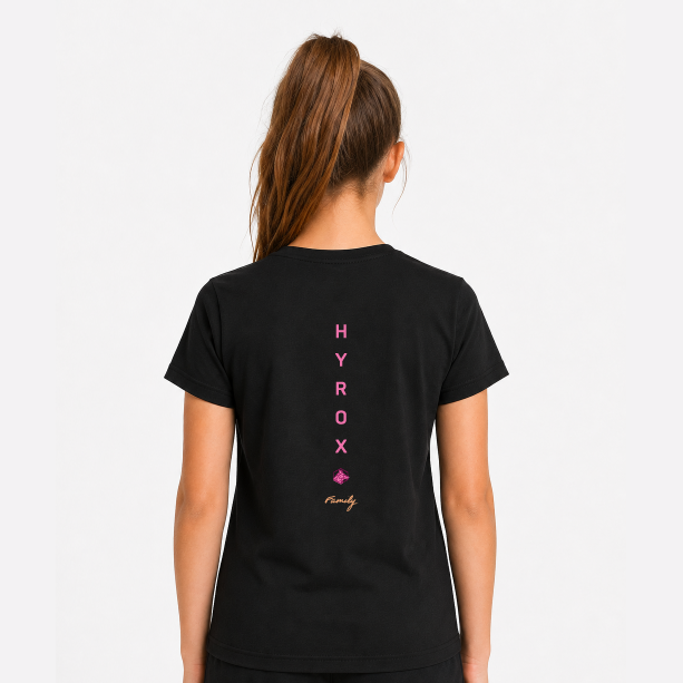 10109 - Beau Children's Short Sleeve Black - Hyrox Family Edition