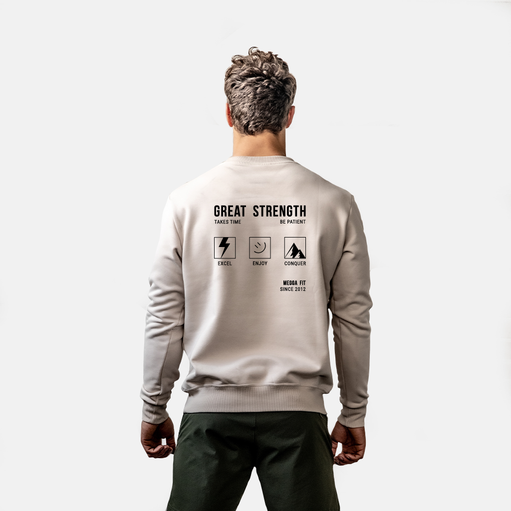 17010 - Luc Men's Casual Roundneck Sand
