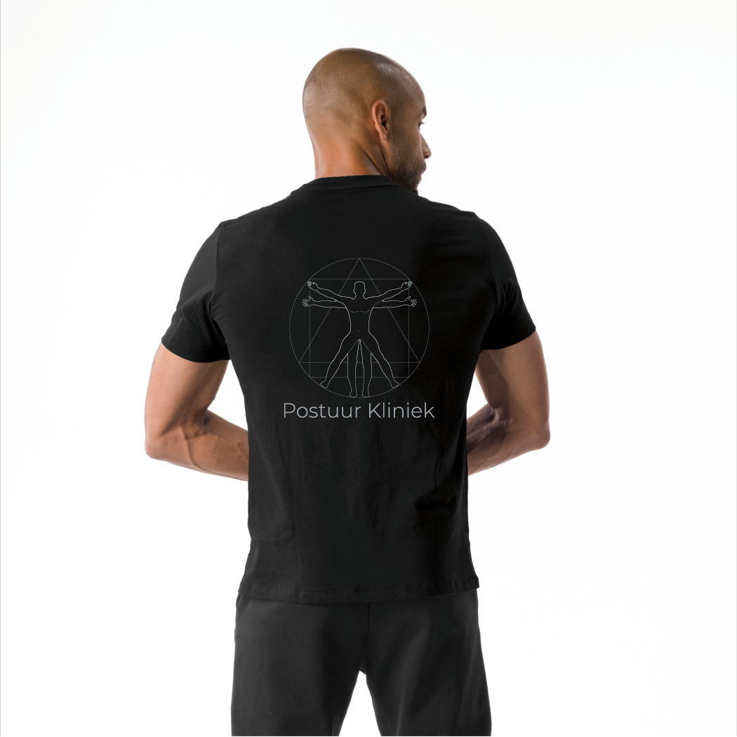 17025 - Jack Unisex Short Sleeve Black - Postuur Kliniek