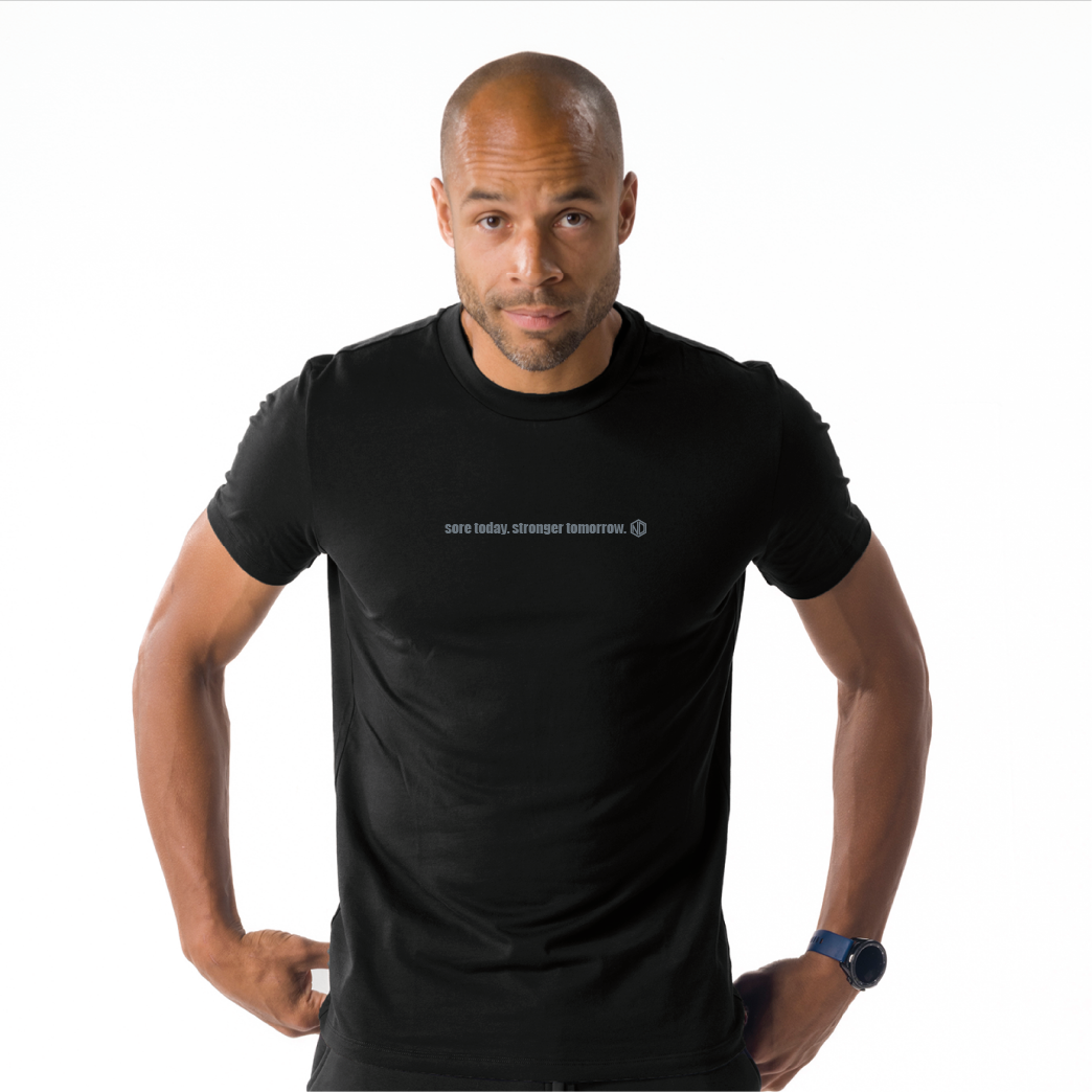 14033 - Jack Men's Short Sleeve Black - Jungle Red