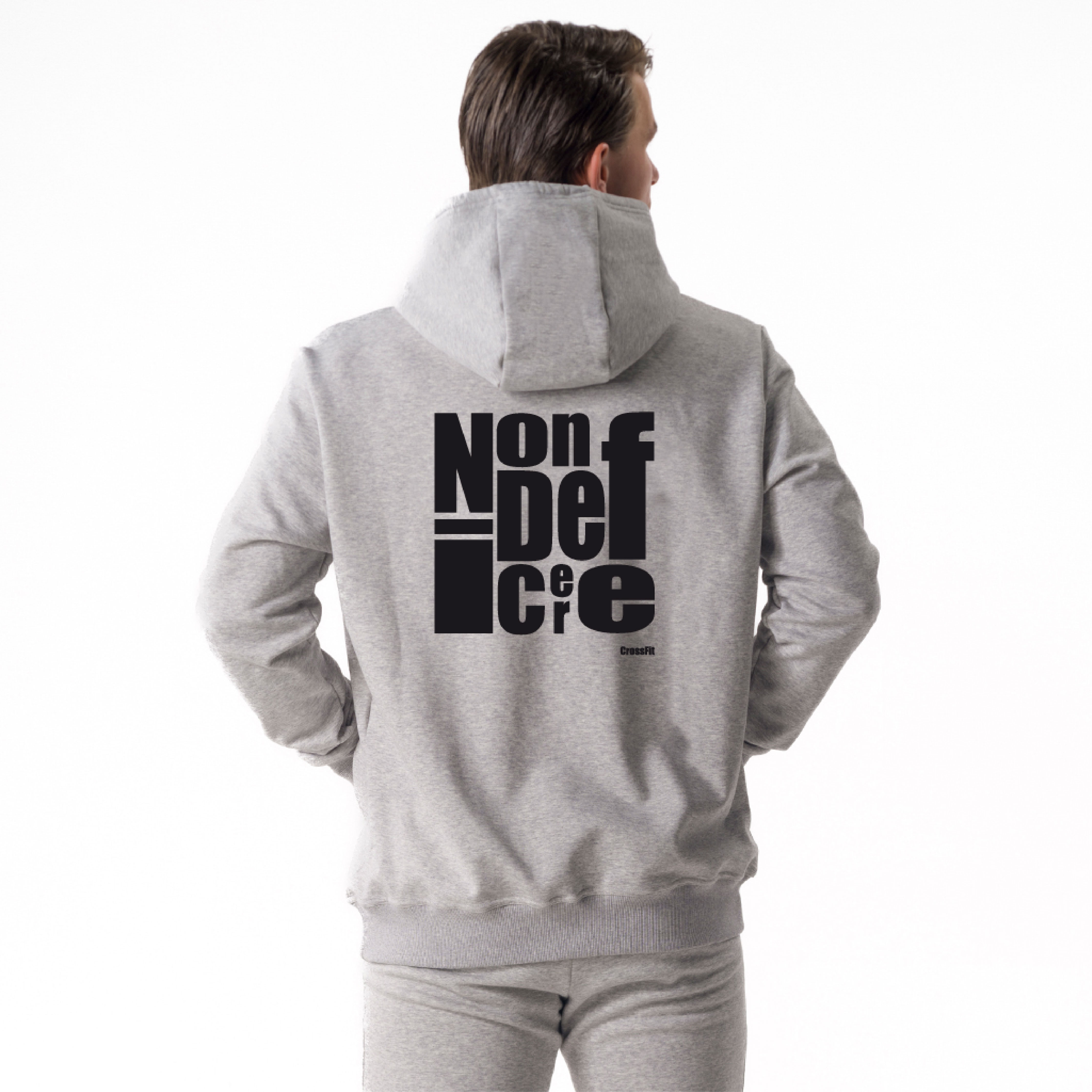 14017 - Brent Men's Casual Hoodie Light Grey Mel.