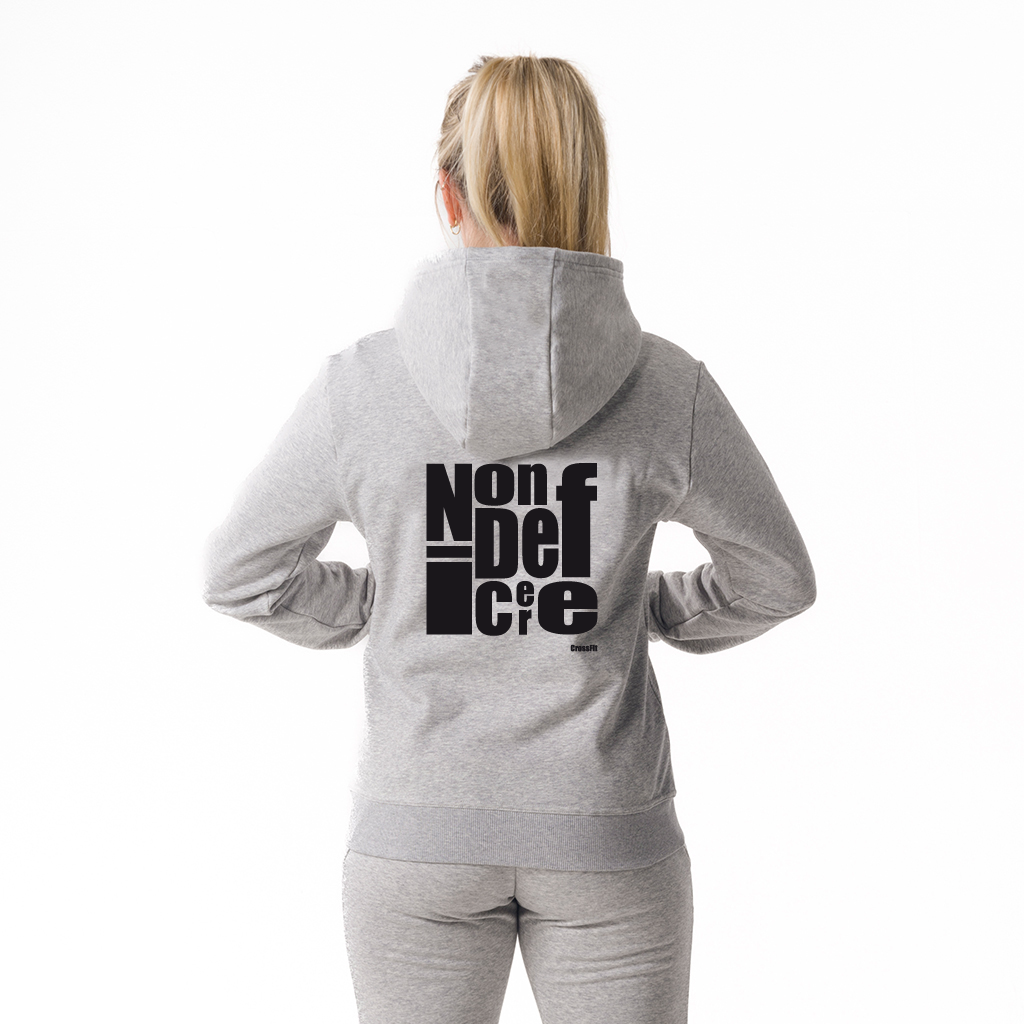 14022 - Pip Woman's Casual Hoodie  Light Grey Mel.