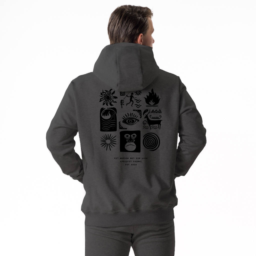 7025 - Brent Men's Casual Hoodie Antra Mel.