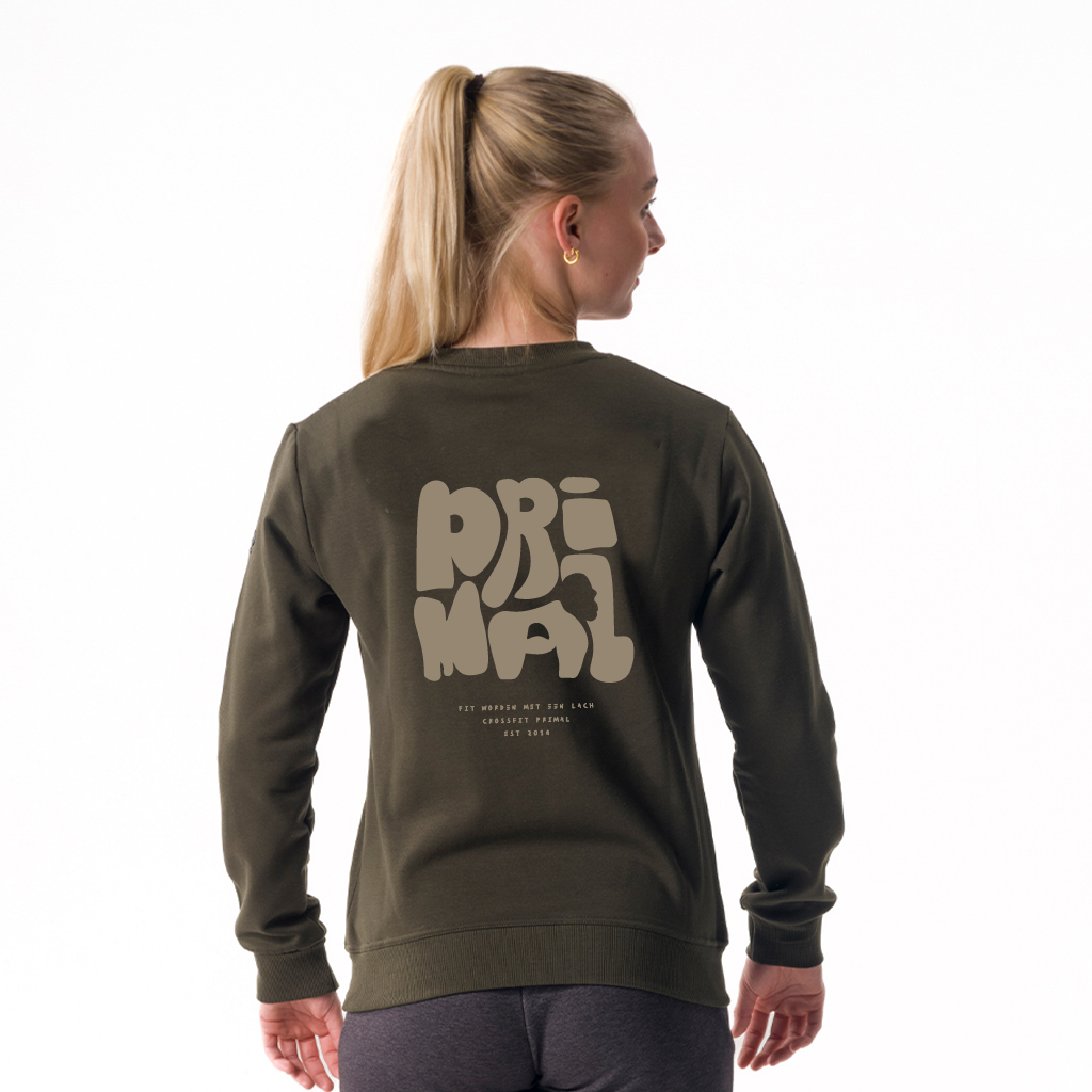 7017 - Laura Woman's Casual Roundneck Olive Green