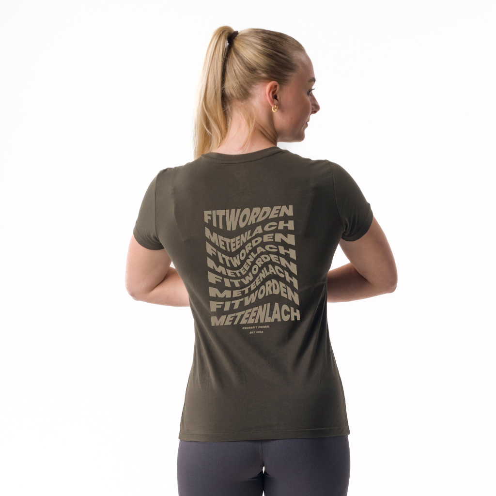 7009 - Mia Woman's Short Sleeve Olive Green