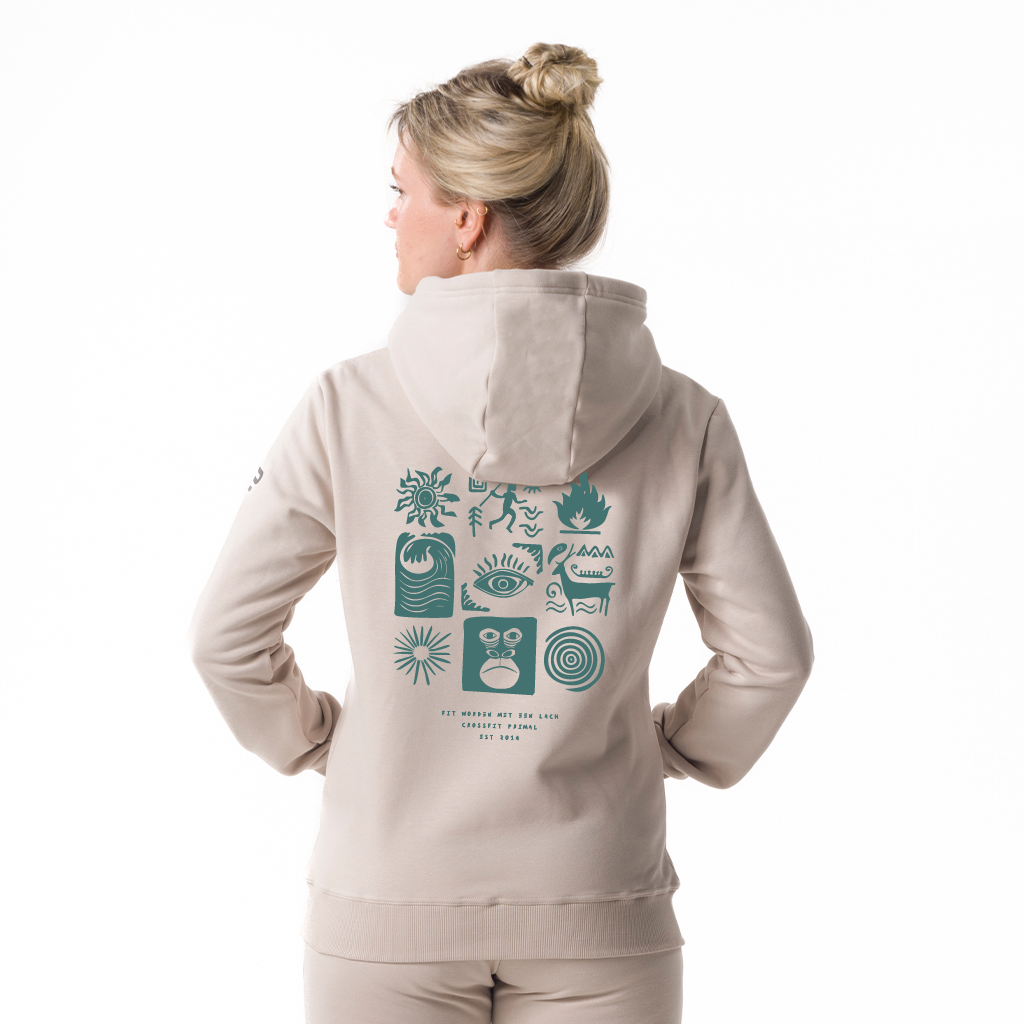 7028 - Pip Woman's Casual Hoodie  Sand