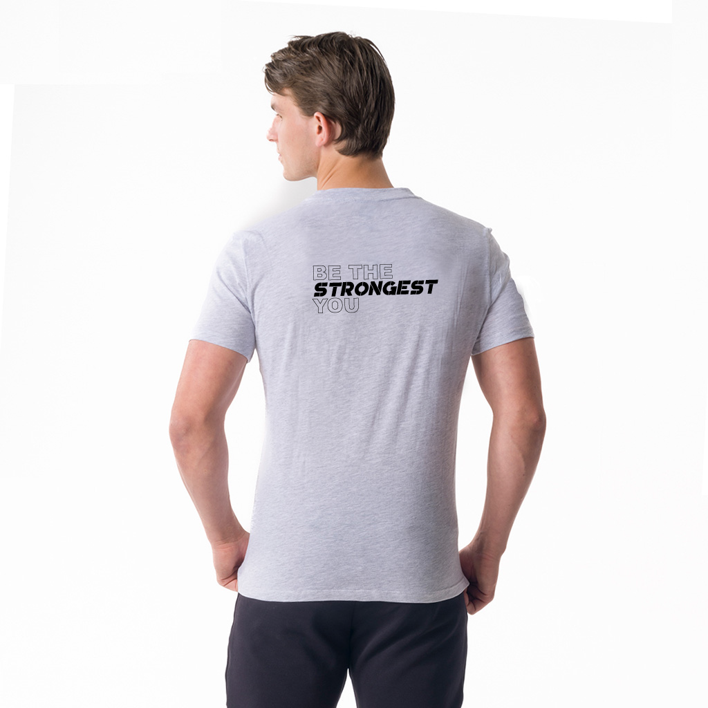 19005 - Jack Men's Short Sleeve Light Grey Mel.