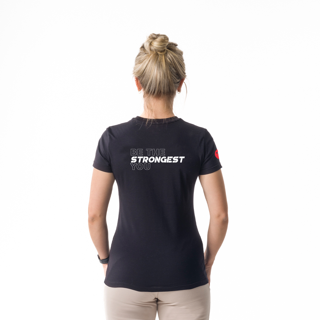 19022 - Mia Woman's Short Sleeve Black