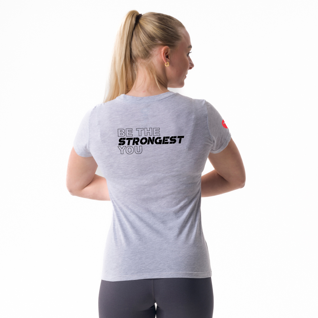 19020 - Mia Woman's Short Sleeve Light Grey Mel.