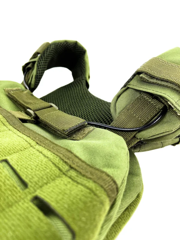 Gewichtsvest groen closeup