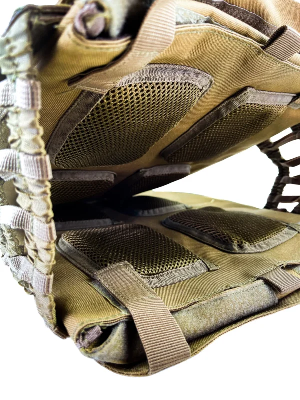 Gewichtsvest khaki binnenkant