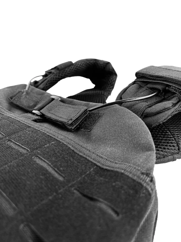 Gewichtsvest zwart closeup