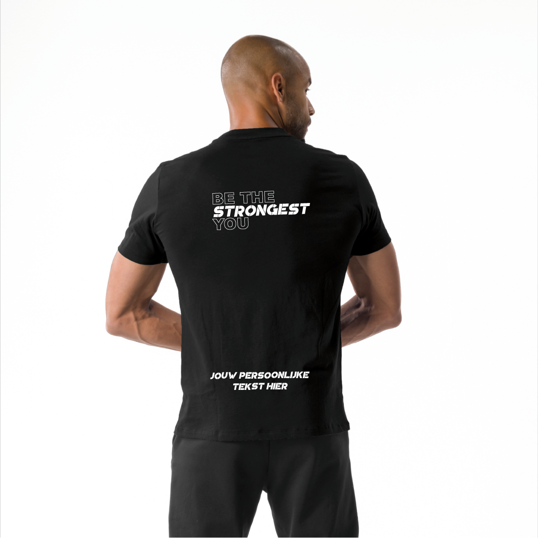 Jack Men's Short Sleeve Black - Eigen Tekst